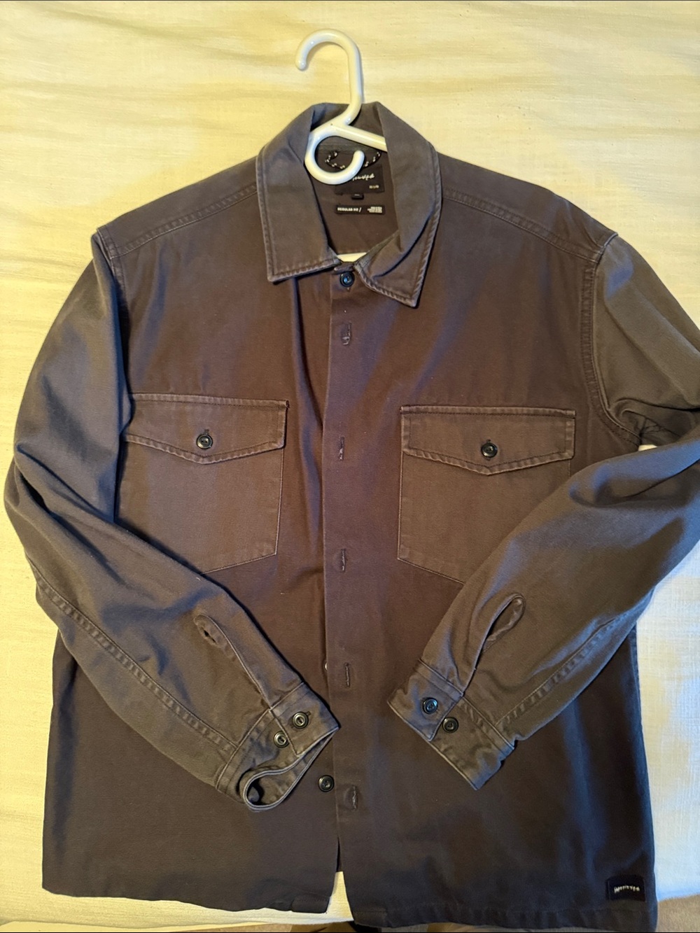 Quiksilver Men's Dark gray Button-Up Work Shirt Jacket